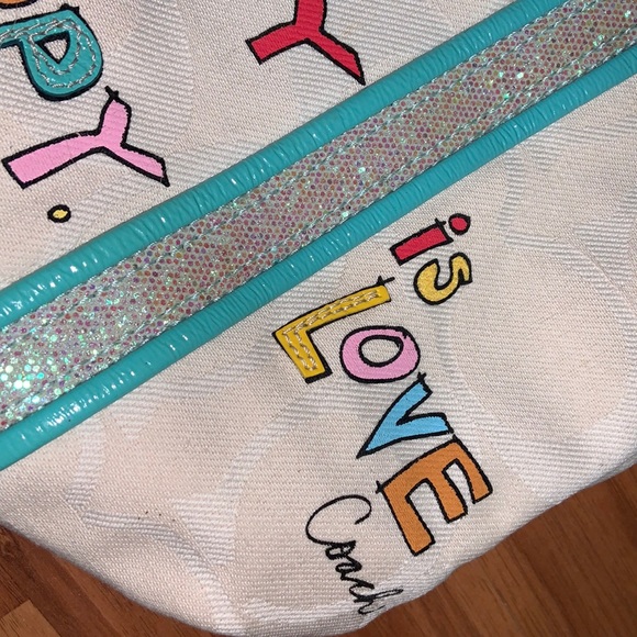 NWT Coach Canvas Patchwork Poppy Collection Tote Bag - Picture 4 of 10